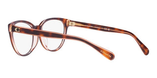 Coach HC 6210U women Brown Geometric Eyeglasses