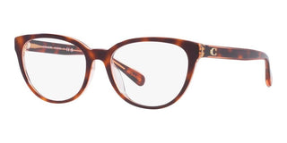 Coach HC 6210U women Brown Geometric Eyeglasses