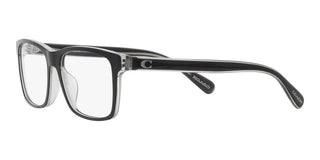 Coach HC 6213U men Black Squared Eyeglasses