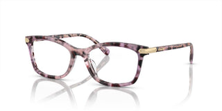 Coach HC 6219U women Havana Geometric Eyeglasses