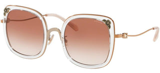 Coach HC 7101B women Rose gold Butterfly Sunglasses