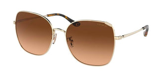 Coach HC 7133 women Gold Geometric Sunglasses