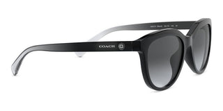 Coach HC 8285U women Black Geometric Sunglasses