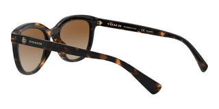 Coach HC 8285U women Havana Geometric Sunglasses