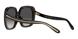 Coach HC 8323U women Black Squared Sunglasses