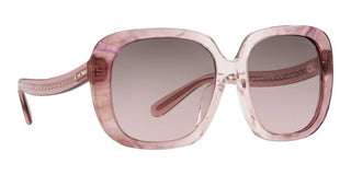 Coach HC 8323U women Pink Squared Sunglasses