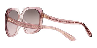 Coach HC 8323U women Pink Squared Sunglasses