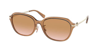 Coach HC 8332D women Brown Rectangle Sunglasses