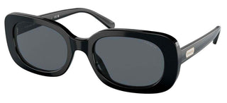 Coach HC 8358U women Black Geometric Sunglasses