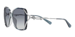 Coach HC 8372BU women Blue Squared Sunglasses