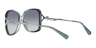 Coach HC 8372BU women Blue Squared Sunglasses