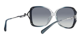 Coach HC 8372BU women Blue Squared Sunglasses