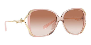 Coach HC 8372BU women Pink Squared Sunglasses