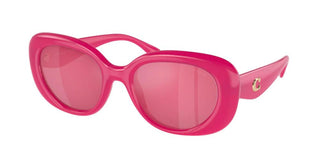 Coach HC 8391U women Pink Oval Sunglasses