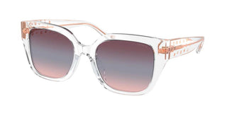 Coach HC 8392U women Transparent Squared Sunglasses