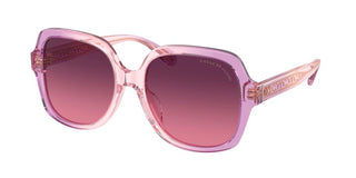 Coach HC 8395U women Pink Squared Sunglasses