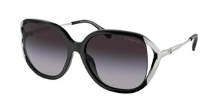 Coach HC 8396U women Black Squared Sunglasses