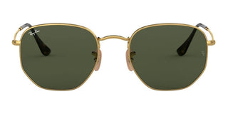 Ray-Ban HEXAGONAL METAL RB 3548N unisex Gold Geometric Sunglasses