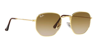 Ray-Ban HEXAGONAL RB 3548 unisex Gold Geometric Sunglasses