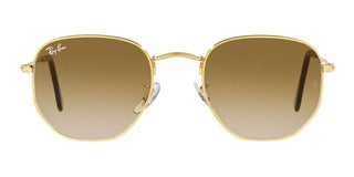 Ray-Ban HEXAGONAL RB 3548 unisex Gold Geometric Sunglasses