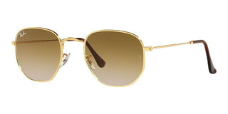 Ray-Ban HEXAGONAL RB 3548 unisex Gold Geometric Sunglasses