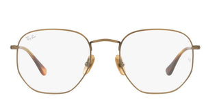 Ray-Ban HEXAGONAL RX 8148V unisex Gold Geometric Eyeglasses