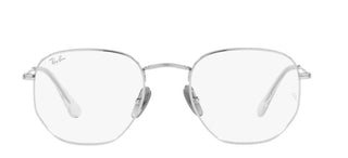 Ray-Ban HEXAGONAL RX 8148V unisex Silver Geometric Eyeglasses