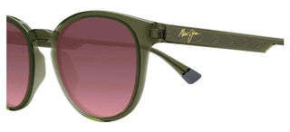 Maui Jim HIEHIE 636 unisex Green Squared Sunglasses