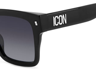 Dsquared2 ICON 0010/S men Black Squared Sunglasses