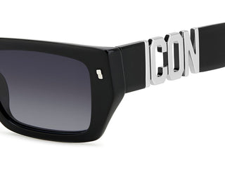 Dsquared2 ICON 0011/S men Black Squared Sunglasses