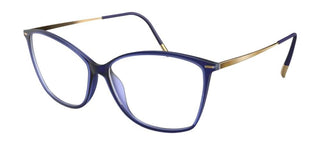 Silhouette ILLUSION LITE 1607 women Blue Cat Eye Eyeglasses