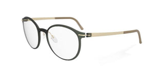 Silhouette INFINITY VIEW 2923 men Green Round Eyeglasses