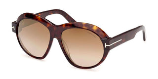 Tom Ford INGER FT 1113 women Havana Round Sunglasses