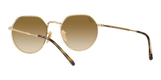 Ray-Ban JACK RB 3565 unisex Gold Round Sunglasses