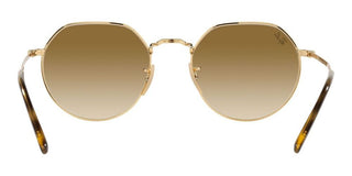 Ray-Ban JACK RB 3565 unisex Gold Round Sunglasses