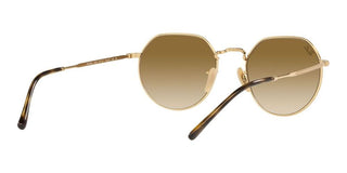 Ray-Ban JACK RB 3565 unisex Gold Round Sunglasses