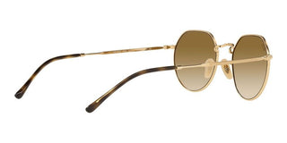 Ray-Ban JACK RB 3565 unisex Gold Round Sunglasses