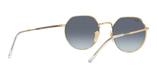 Ray-Ban JACK RB 3565 unisex Gold Round Sunglasses