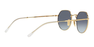 Ray-Ban JACK RB 3565 unisex Gold Round Sunglasses