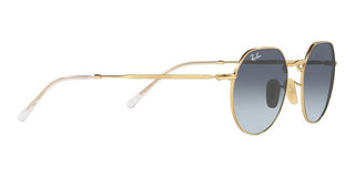 Ray-Ban JACK RB 3565 unisex Gold Round Sunglasses