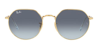 Ray-Ban JACK RB 3565 unisex Gold Round Sunglasses