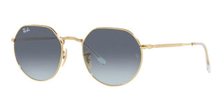 Ray-Ban JACK RB 3565 unisex Gold Round Sunglasses