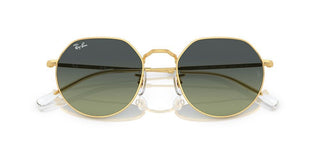 Ray-Ban JACK RB 3565 unisex Gold Round Sunglasses