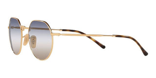 Ray-Ban JACK RB 3565 unisex Gold Round Sunglasses