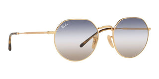 Ray-Ban JACK RB 3565 unisex Gold Round Sunglasses