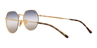 Ray-Ban JACK RB 3565 unisex Gold Round Sunglasses