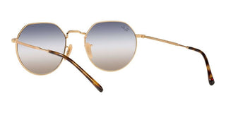 Ray-Ban JACK RB 3565 unisex Gold Round Sunglasses