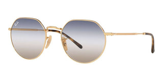 Ray-Ban JACK RB 3565 unisex Gold Round Sunglasses