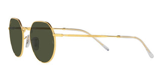 Ray-ban Jack Rb 3565 Unisex Gold Round Sunglasses