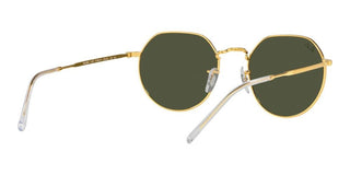 Ray-ban Jack Rb 3565 Unisex Gold Round Sunglasses